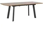 Beliani Esstisch, Dunkelbraun, Holzwerkstoff, 6-Sitzer, Rechteckig, 90x76x200...