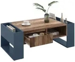 Okwish Couchtisch, Schwarz, Holzwerkstoff, 60x40x111 cm, Wohnzimmer,