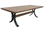Massivmoebel24 Esstisch, Braun, Holz, Echtholz,Mangoholz, 10-Sitzer, 1 F&auml;cher,