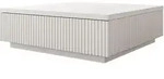 Mirjan24 Couchtisch, Wei&szlig;, Holzwerkstoff, Rechteckig,Rechteckig, 80x26x81 cm,