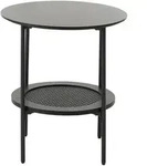 Selsey Beistelltisch, Dunkelbraun, Metall, Rund, 50x50x50 cm, Wohnzimmer,
