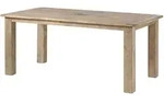 Massivmoebel24 Esstisch, Beige, Holz, Echtholz,Mangoholz, 6-Sitzer, Rechteckig,