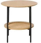 Selsey Beistelltisch, Beige, Metall, Rund, 50x50x50 cm, Wohnzimmer,...