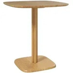 Homcom Esstisch, Natur, Holz, Quadratisch, 70x75x70 cm, Esszimmer, Tische,...