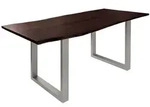 Massivmoebel24 Baumtisch, Braun, Holz, Echtholz,Akazie, 6-Sitzer, 90x76x160 cm,