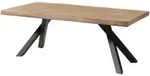 Massivmoebel24 Baumtisch, Beige, Anthrazit, Holz, Echtholz,Mangoholz,...