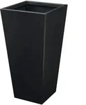 casa.pro Pflanzk&uuml;bel, Schwarz, Metall, Konisch, 38.5x76x38.5 cm,...
