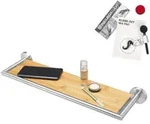 bremermann Wandablage, Braun, Metall, 53.5x6x14 cm, Badezimmer,...