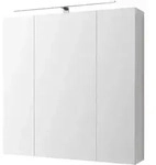 Ml-Design Spiegelschrank, Wei&szlig;, Holzwerkstoff, 72.4x72x15 cm, Badezimmer,