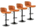 Barhocker, Orange, Kunststoff, 45x100x38 cm, Esszimmer, Barm&ouml;bel, Barhocker
