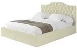 Altdecor Polsterbett, Taupe, Textil, H3 + H4, 120x200 cm, Schlafzimmer, Betten,