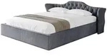 Altdecor Polsterbett, Dunkelgrau, Textil, H3 + H4, 200x200 cm, Schlafzimmer,...