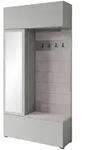 P & B Garderobe, Grau, Holzwerkstoff, 5 F&auml;cher, 115x231.9x37.5 cm, Fsc, Garderobe,