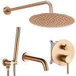 REA Unterputz, Kupfer, Metall, 15.5x36x15.5 cm, Badezimmer, Baden & Duschen,
