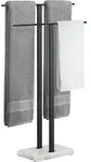 Handtuchst&auml;nder, Schwarz, Stein, 50x84x84 cm, Badaccessoires,...
