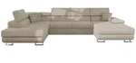 Mirjan24 Wohnlandschaft, Creme, Holz, links montierbar, 345x91x202 cm,...