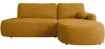 Mirjan24 Ecksofa, Gelb, Kunststoff, 5-Sitzer, Ottomane rechts,L-Form, 274x174 cm,