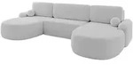 Altdecor Wohnlandschaft, Hellgrau, Textil, 335x89x172 cm, Wohnzimmer, Sofas &