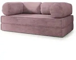 Masseno Bettsofa, Lila, Textil, 3-Sitzer, 170x68x80 cm, Wohnzimmer, Sofas &...