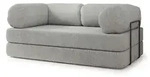 Masseno Bettsofa, Hellgrau, Textil, 3-Sitzer, 170x68x80 cm, Wohnzimmer, Sofas &