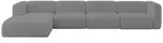 Altdecor Ecksofa, Platin, Kunststoff, 5-Sitzer, 409x179 cm, Wohnzimmer, Sofas &