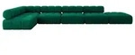 Altdecor Ecksofa, Dunkelgr&uuml;n, Textil, 7-Sitzer, L-Form, 475x190 cm, Wohnzimmer,