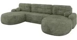 Altdecor Wohnlandschaft, Olivgr&uuml;n, Textil, 335x89x172 cm, Wohnzimmer, Sofas &