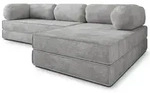 Masseno Ecksofa, Hellgrau, Textil, 4-Sitzer, L-Form, 270x160 cm, Wohnzimmer, Sofas &