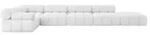 Altdecor Ecksofa, Wei&szlig;, Textil, 7-Sitzer, L-Form, 475x190 cm, Wohnzimmer,...