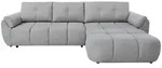 Beautysofa Ecksofa, Hellgrau, Textil, L-Form, 283x204 cm, Wohnzimmer, Sofas &