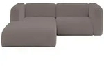 Altdecor Ecksofa, Dunkelbraun, Kunststoff, 2-Sitzer, 227x179 cm, Wohnzimmer, Sofas &
