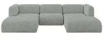Altdecor Wohnlandschaft, Hellgr&uuml;n, Kunststoff, 4-Sitzer, 317x70x179 cm, Wohnzimmer,