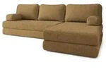 Masseno Ecksofa, Gelb, Textil, 4-Sitzer, L-Form, 270x160 cm, Wohnzimmer, Sofas &