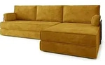 Masseno Ecksofa, Gelb, Textil, 4-Sitzer, L-Form, 270x160 cm, Wohnzimmer, Sofas &