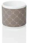 Joop! Zahnputzbecher Cornfloweraccessoires, Grau, Wei&szlig;, Kunststoff, Keramik,