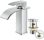Waschtischarmatur, Silber, Metall, 18x16.5x5.5 cm, Badezimmer, Waschbecken &