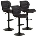 Barhocker, Schwarz, Kunststoff, 46.5x111x38 cm, Esszimmer, Barm&ouml;bel, Barhocker