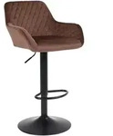 Barhocker, Braun, Textil, 51x110x38 cm, Esszimmer, Barm&ouml;bel, Barhocker