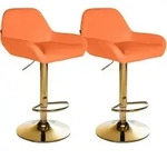 CLP Barhocker, Orange, Metall, 51x89x52 cm, Esszimmer, Barm&ouml;bel, Barhocker