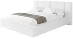 Altdecor Polsterbett, Wei&szlig; Hochglanz, Textil, 160x200 cm, Schlafzimmer, Betten,
