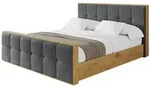 Altdecor Polsterbett, Graphit, Textil, H3 + H4, H&ouml;he ca. 25 cm, 140x200 cm,