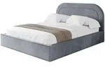 Altdecor Polsterbett, Grau, Textil, H3 + H4, 120x200 cm, Schlafzimmer, Betten,
