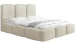 WFL Group Polsterbett, Creme, Kunststoff, Nachbildung, 200x200 cm, Schlafzimmer,