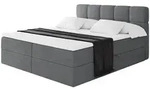 Altdecor Boxbett, Taupe, Holzwerkstoff, H4, 180x200 cm, Schlafzimmer, Betten,