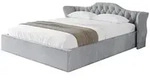 Altdecor Polsterbett, Hellgrau, Textil, 140x200 cm, Schlafzimmer, Betten,