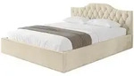 Altdecor Polsterbett, Ecru, Textil, H3 + H4, 180x200 cm, Schlafzimmer, Betten,