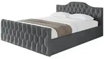 Altdecor Polsterbett, Anthrazit, Textil, 160x200 cm, Schlafzimmer, Betten,