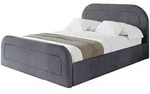Altdecor Polsterbett, Dunkelgrau, Textil, 140x200 cm, Schlafzimmer, Betten,