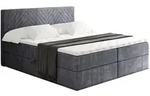 Altdecor Boxbett, Dunkelgrau, Kunststoff, H4, 180x200 cm, Schlafzimmer, Betten,
