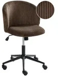 Beliani B&uuml;rostuhl, Dunkelbraun, Textil, 55x76x55 cm, Arbeitszimmer,...